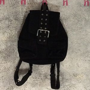 UO Black Suede Backpack